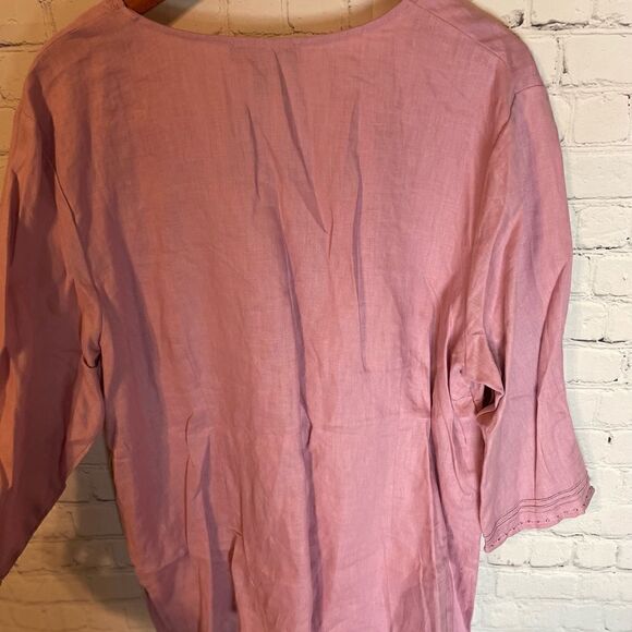 Marisa Christina Linen Top Size 1X NWT - Picture 10 of 11